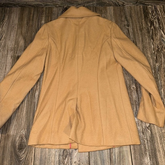 Gap Classic Double Breasted Pea Coat Camel Size Small - Picture 3 of 10